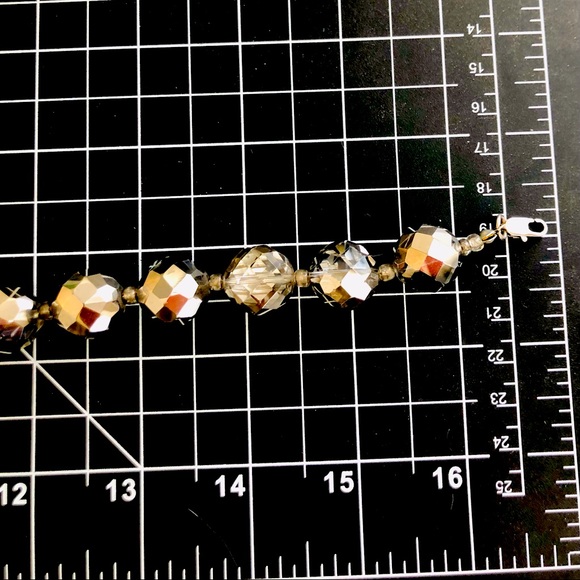 Vintage Crystal Necklace & Peacock AB Earrings 🦚 - Picture 4 of 12